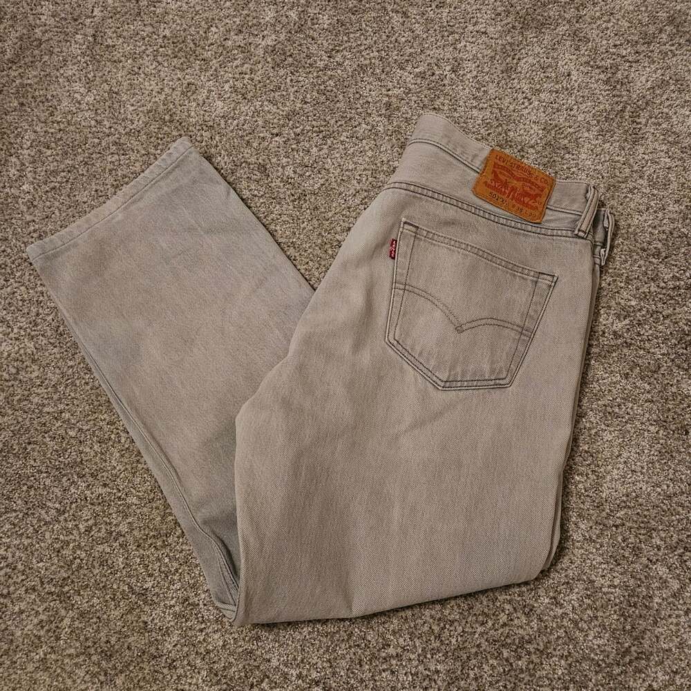 Levi'S 501 XX Jeans Size 38x30 Grey Straight Leg Button Fly